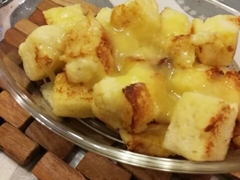 【離乳食後期】フレンチトーストのチーズ焼き